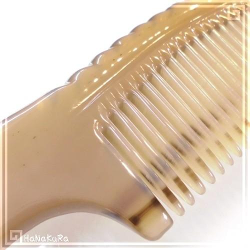 白水牛 角櫛 くし 特級品 18cm 大04 : かっさと櫛の専門店 華蔵かっさ