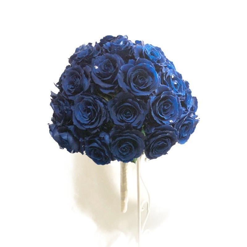 年最新海外 青い薔薇50本の花束アレンジ 枯れない薔薇プリザーブドフラワー 最安 Www Gettoknowmontco Com
