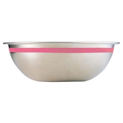 ボウル 料理道具 / TKG 18-8 カラーラインボール 39cm ピンク 寸法: 深さ:148mm 容量:12.6L 板厚:0.8mm