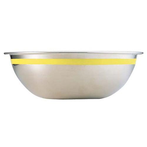 ボウル 料理道具 / TKG 18-8 カラーラインボール 39cm イエロー 寸法: 深さ:148mm 容量:12.6L 板厚:0.8mm