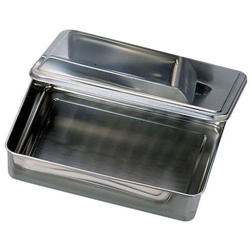 バット 保存容器 / SA18-8調味料入蓋付バット 4角型 寸法: 間口:285 x 奥行:225 x H60mm 底内寸:270 x 200mm