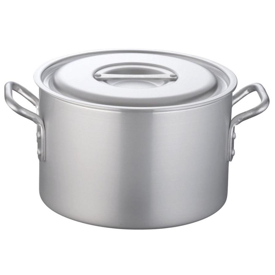 目盛付鍋 料理道具 / TKG 半寸胴鍋 アルミニウム 目盛付(アルマイト加工) 27cm 寸法: 外径:288mm 深さ:180mm 10.1L