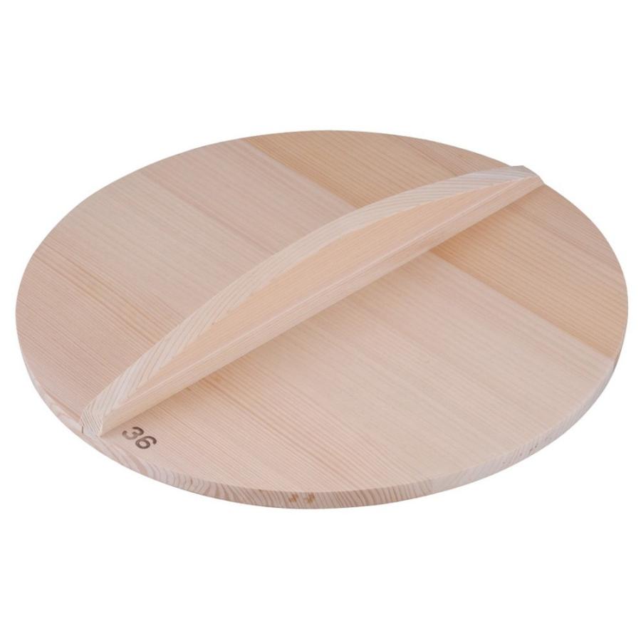 木蓋 料理道具 / 厚手サワラ木蓋 36cm用 寸法: 外径:355mm 厚さ:約15mm