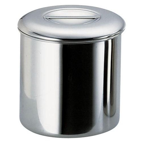厨房用品 保存容器 / 18-8内蓋式キッチンポット(目盛付) 16cm 寸法: 内径:160 x 深さ:160mm 容量:3.2L