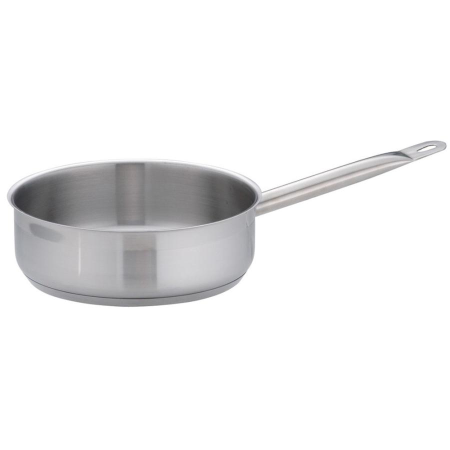 IH対応鍋 料理道具 / TKG PRO(プロ)片手浅型鍋(蓋無) 22cm 寸法: 外径:235mm 深さ:70mm 底径:208mm 2.6L