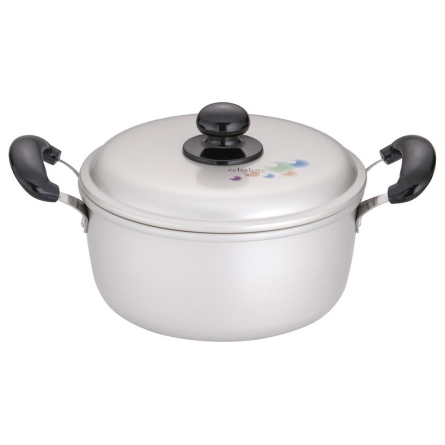 両手鍋 料理道具 / アルマイト エシャロット 両手鍋 20cm 寸法: 外径:213mm 深さ:95mm 2.9L