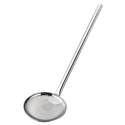 厨房用品 料理道具 / UK18-8尺長パンチングそば揚げ 21cm 寸法: 直径:210 x 深さ:30mm 柄長:500mm