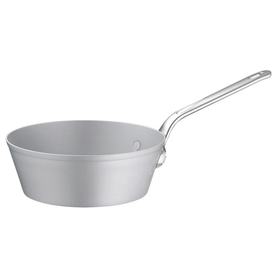 フライパン 料理道具 / アルミ マイスターテーパーパン 27cm 寸法: 口径:270 x 底径:202 x 深さ:95mm  4.4L