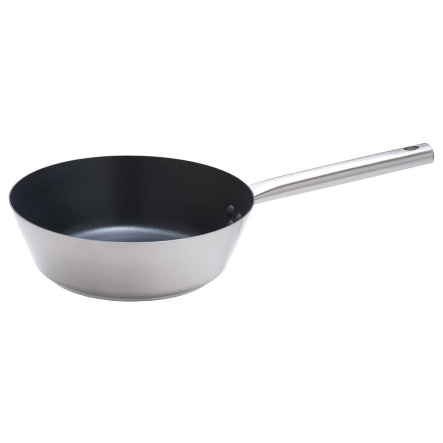 IH対応鍋 料理道具 / Murano(ムラノ) インダクション テフロンセレクト テーパーパン 24cm 寸法: 外径:244mm 深さ:75mm 底径:184mm 2.7L