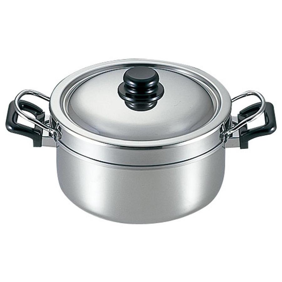 IH対応鍋 料理道具 / ニューグッドベンリー 余熱調理鍋 18cm 寸法: (内鍋)内径:180 x 深さ:102 x 底径:155mm 2.5L(外鍋)内径:200 x 深さ:122 x 底径:160mm 3.7L