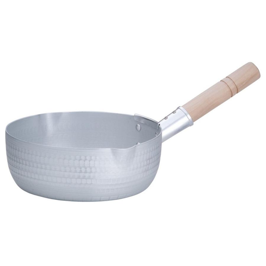 片手鍋 料理道具 / アルミ雪平鍋(両口)(アルマイト加工) 21cm 寸法: 内径:212 x 深さ:81mm 2.2L