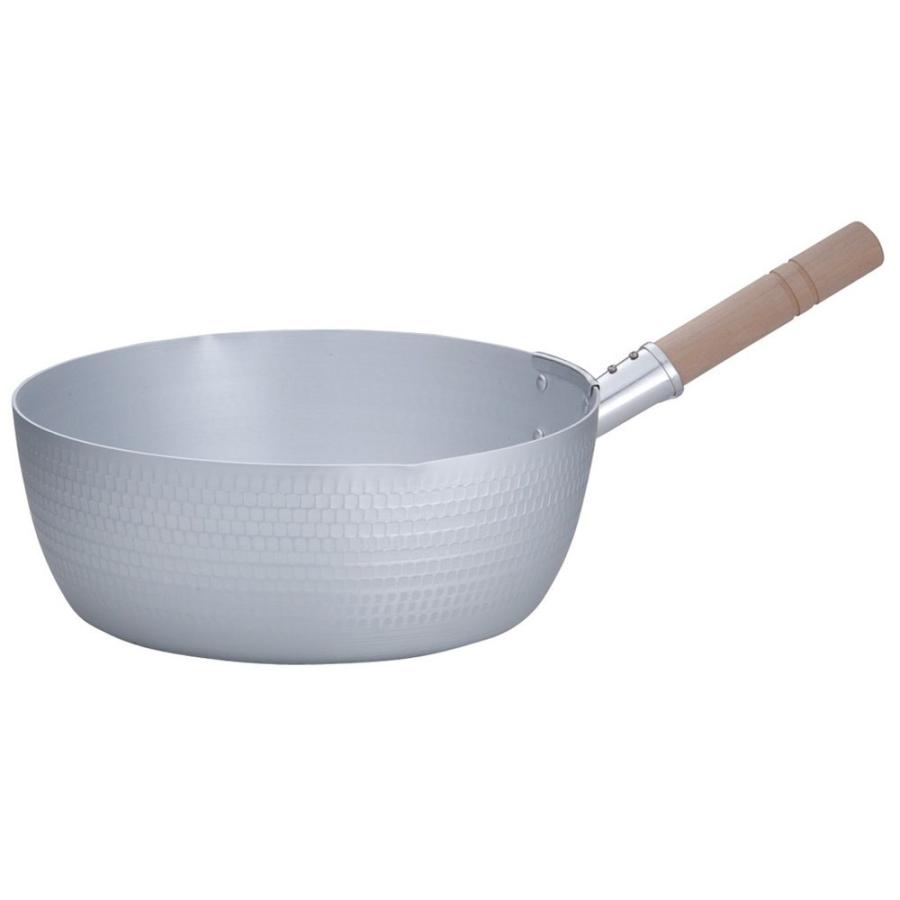 片手鍋 料理道具 / アルミ雪平鍋(両口)(アルマイト加工) 30cm 寸法: 内径:303 x 深さ:123mm 7.6L