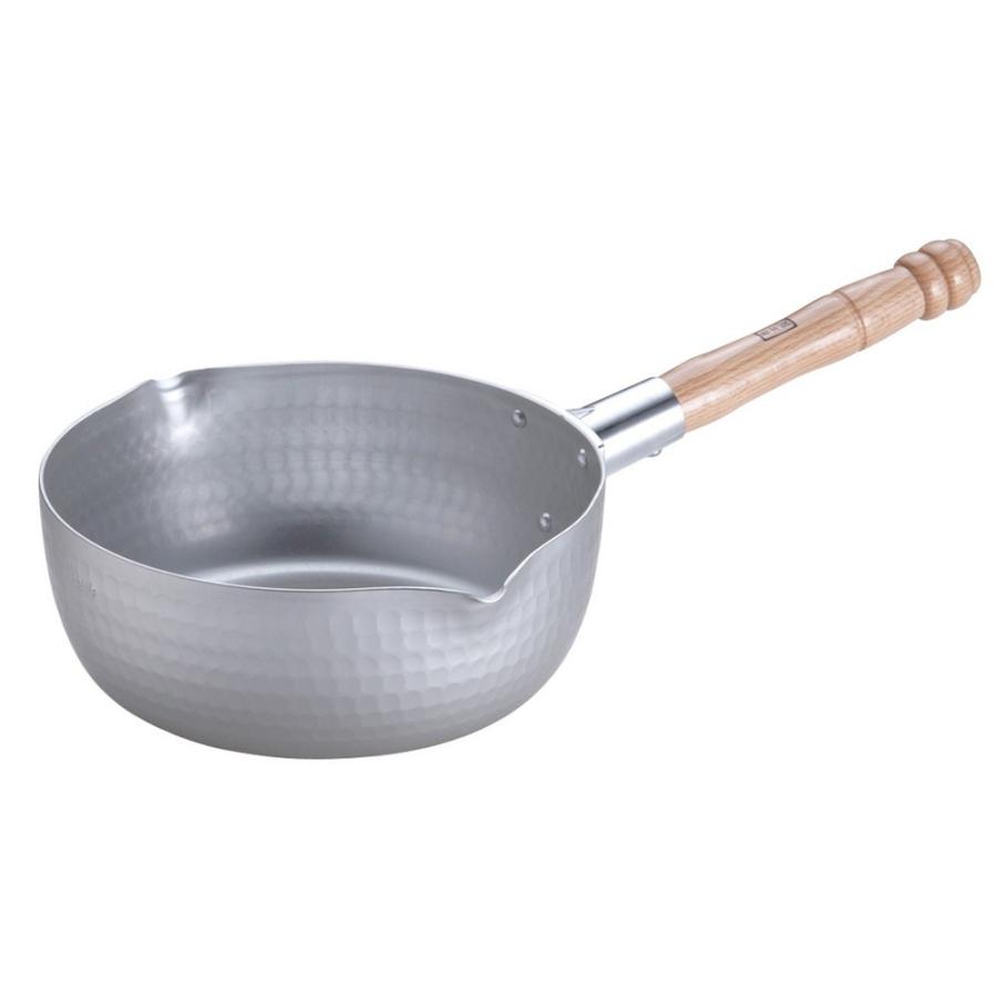 片手鍋 料理道具 / ホクア アルミ打出雪平鍋 21cm (目盛付) 寸法: 内径:210 x 深さ:80mm 2.4L