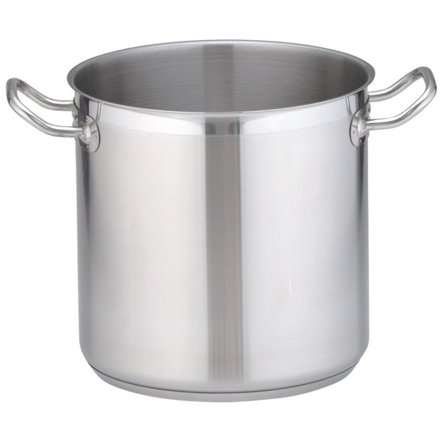 IH対応鍋 料理道具 / TKG PRO(プロ)寸胴鍋(蓋無) 24cm 寸法: 外径:255mm 深さ:235mm 底径:223mm 10.8L