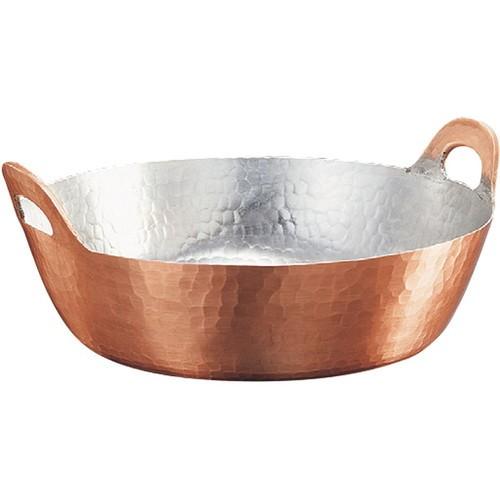 一皿分の料理手道具 御厨子所装置 / 新鎚器銅器 天ぷら鍋 27珊 SN-4L 大きさ: φ270 x 深さ 82粍 調理器具-キッチン、日用品、文具