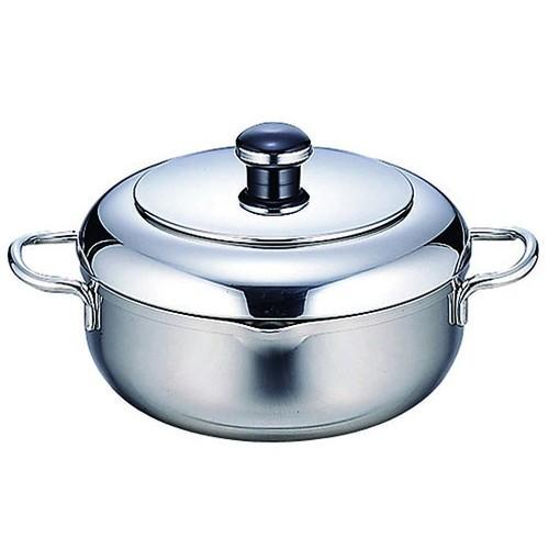 料理道具 厨房用品 / オブジェ OJ-45 ザ・テンプラ両手鍋 22cm(3.0L) 寸法: φ220 x 深さ 88mm