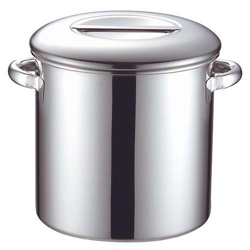 ストック 仕込み 厨房用品 / KO 18-8キッチンポット内蓋式33cm(28.2L)手付 寸法: φ330 x 深さ 330mm