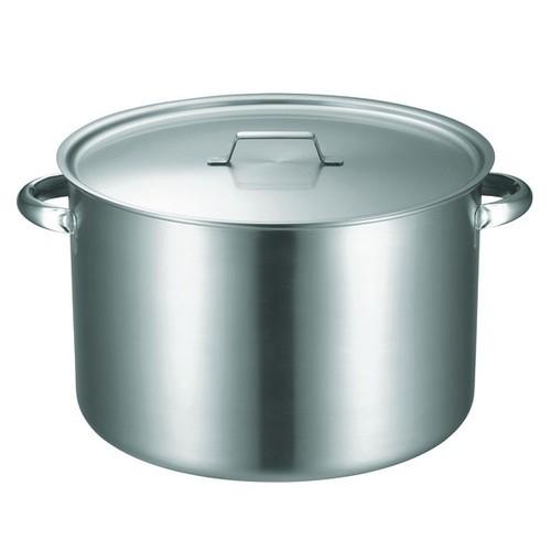 料理道具 厨房用品 / KO 19-0電磁対応IH 半寸胴鍋(蓋付) 33cm 寸法: φ330 x 深さ 220mm 板厚:1.0mm