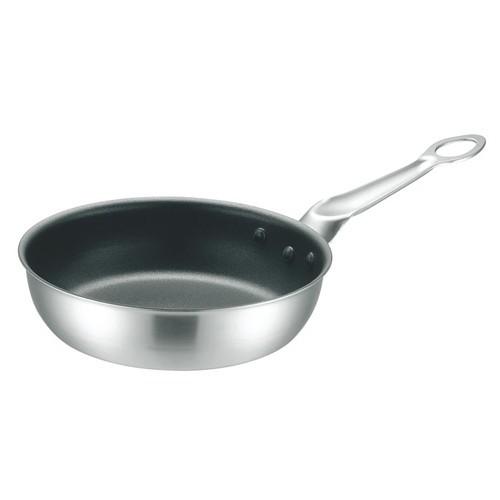 料理道具 厨房用品 / IHマエストロ 2層鋼クラッド 深型フライパン 27cm 寸法: φ270 x 深さ 75mm 板厚:2.0mm