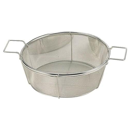 調理小物 厨房用品 / 18-8フライヤー油缶用篭(20メッシュ)15L用 寸法: φ260 x H92mm