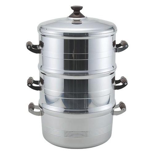 調理小物 厨房用品 / 長生セイロセット 二重30cm 寸法: φ300 x φ297 x 142mm