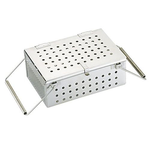 シンクまわり 厨房用品 / UK18−8パンチングスプーン消毒かごL 寸法: 240 x 120 x H80mm