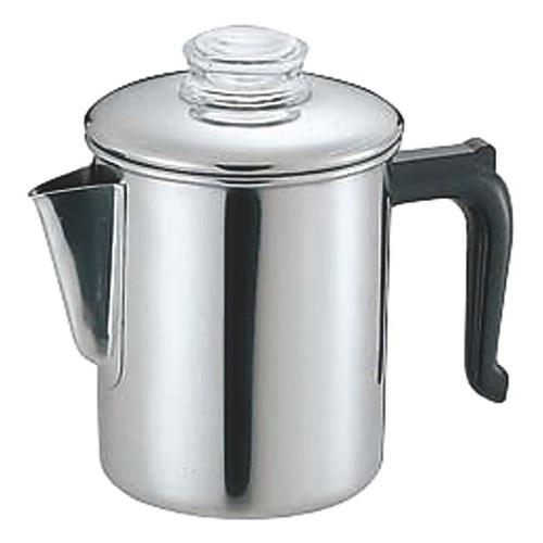 フロアサービス用品 厨房用品 / 18-8パーコレーター 8人用(1230cc) 寸法: Φ110 x H165mm