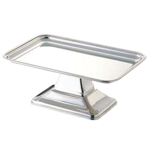 バンケットデシャップウェア 厨房用品 / UK 18-8バロン角型ケーキコンポート 14インチ 寸法: 350 x 240 x H140mm