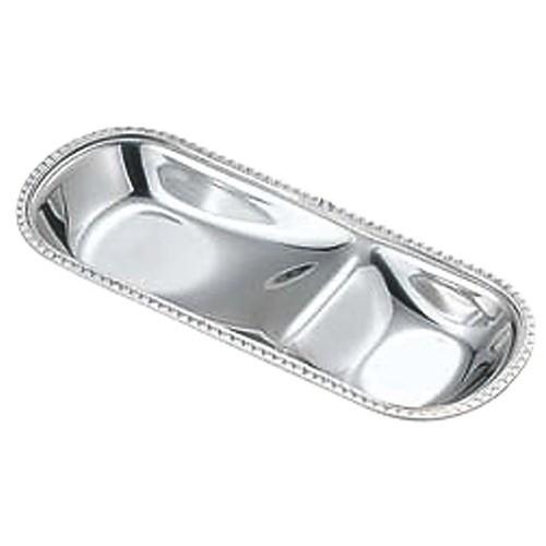 調理小物 厨房用品 / UK 18-8サーバーレスト 菊渕 寸法: 250 x 100 x H27mm