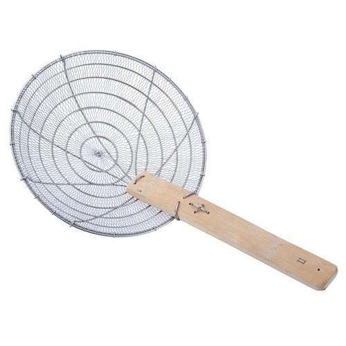 油こし 厨房用品 / HG ST油コシソバ揚 33cm 短柄 寸法: φ330 x 280mm