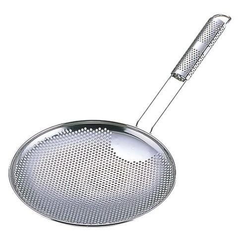 調理小物 厨房用品 / UK18-8パンチング 背油こし 24cm 寸法: φ240 x 250mm