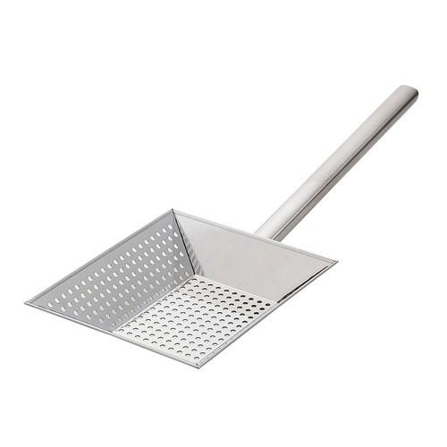 煮焚き小物 御厨子所装置 / UK18-8パンチング 角型油まじり物揚げ 全長300 大きさ: 230 x 230 x 300粍 キッチン、日用品、文具-調理器具-製菓、製パン用品