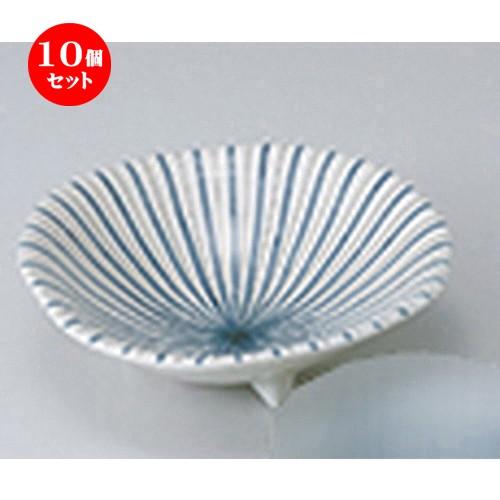 10個セット 刺身 京十草三ツ足5.0鉢 ［ 15.5 x 5cm ］ 【 料亭 旅館 和食器 飲食店 業務用 】