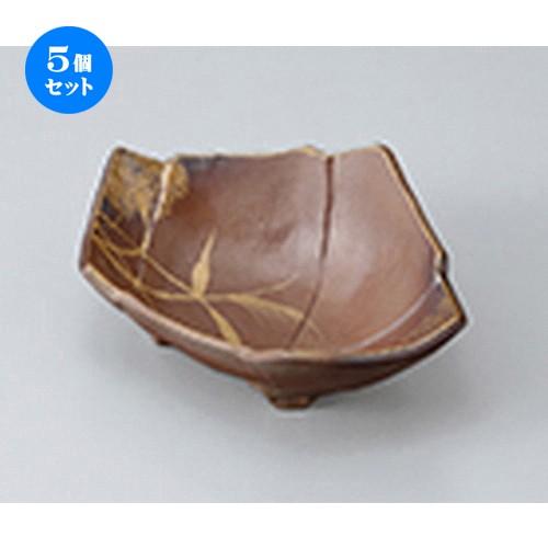 5個セット 小鉢 秋の詩結び小鉢 ［ 15.5 x 10.5 x 5.2cm ］  | 小鉢 和食器 洋食器 おしゃれ 業務用