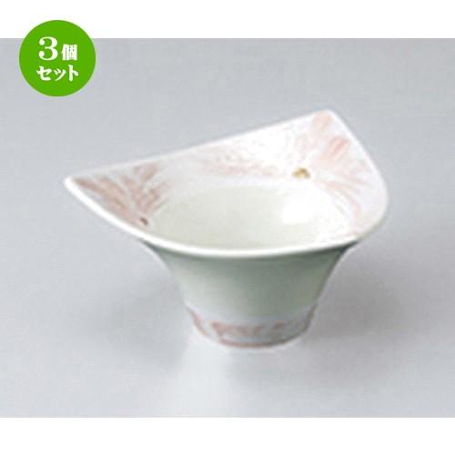 3個セット 小鉢 和食器 / ピンクラスター三方高台小鉢 寸法：11 x 11 x 5.5cm | 小鉢 和食器 洋食器 おしゃれ 業務用