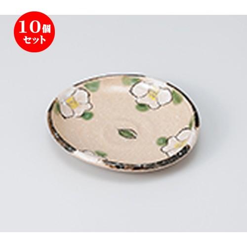 10個セット 和皿 織部椿たわみ取皿 ［ 15 x 14.3 x 2.3cm ］ 【 料亭 旅館 和食器 飲食店 業務用 】