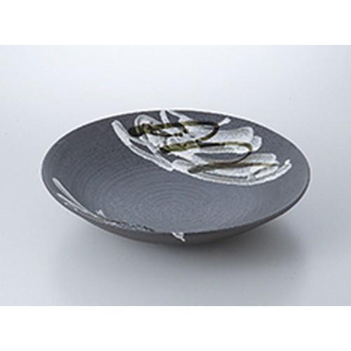 盛込鉢 和食器 / 鉄黒乱線紋尺2大鉢 寸法:36.3 x 8.6cm | 盛鉢 和食器 洋食器 おしゃれ 業務用