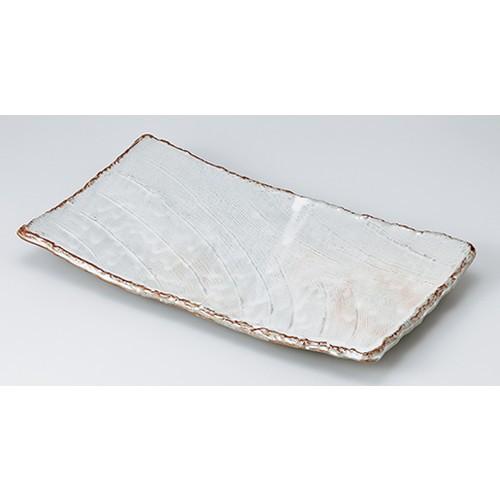 盛込皿 和食器 / 御本手クシメ12.0長角皿 寸法:37.5 x 21.5 x 4.5cm | 盛皿 大皿 和食器 洋食器 おしゃれ 業務用