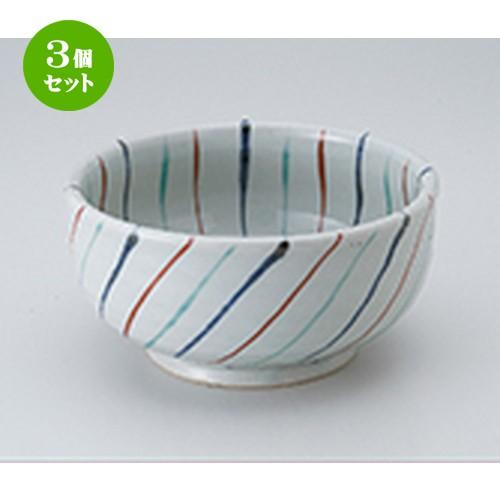3個仕掛ける 丼 和食器 / 色入十草多用丼 大きさ：17.3 x 8.8珊 キッチン、日用品、文具-食器
