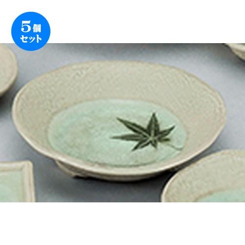5個仕掛ける和陶開けひろげ 玻璃槭樹 5.0三ツ足皿 [ 15.5 x 3.4珊 ] 【 小料理屋 はたご屋 和食器 飲食店 御役目用 】 食器-皿
