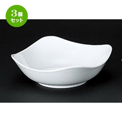 3個セット 洋陶オープン 洋食器 / ミルキースクエアー 白22cmボール 寸法：21.9 x 21.9 x 7.1cm