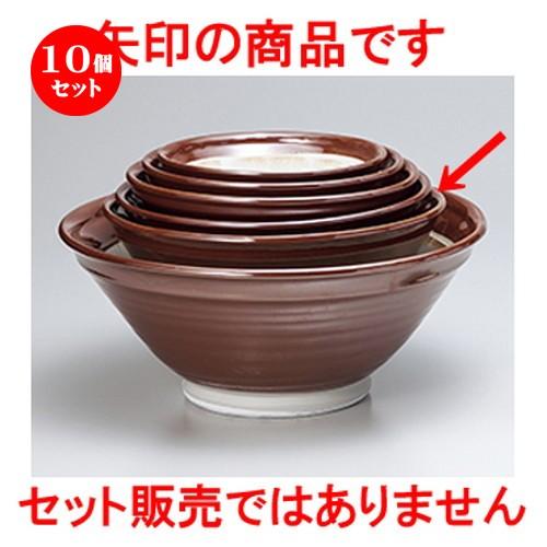 10個仕かける掏摸鉢 駄知摺り鉢13.0 ［ 40.5 x 17.3糎 ］ 【 食べ物屋 はたご屋 和食器 飲食店 御勤め用 】