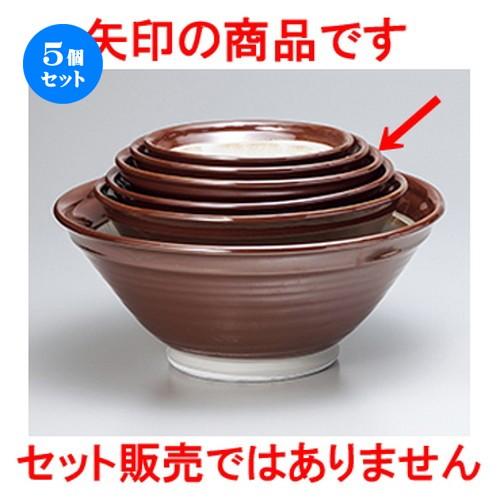 5個仕かける掏摸鉢 駄知摺り鉢11.0 ［ 32.7 x 14糎 ］ 【 食べ物屋 はたご屋 和食器 飲食店 御勤め用 】