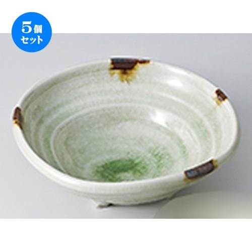 5個セット 刺身 笹みどり四ツ足四角鉢 ［ 16.5 x 6cm ］ 【 料亭 旅館 和食器 飲食店 業務用 】