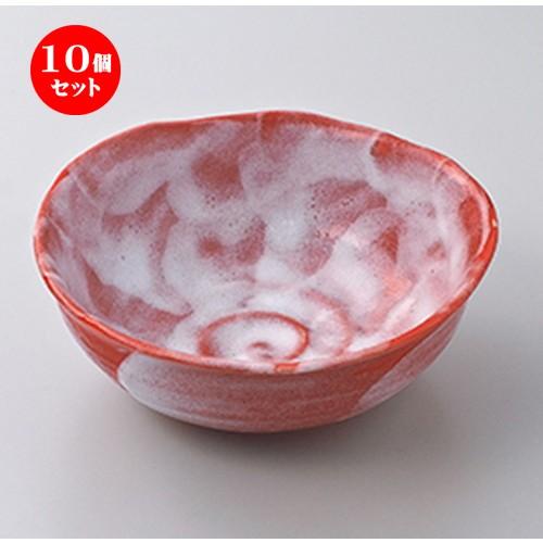 10個セット 中鉢 赤彩手造鉢 ［ 15.8 x 6.2cm ］ | 中鉢 和食器 洋食器 おしゃれ 業務用