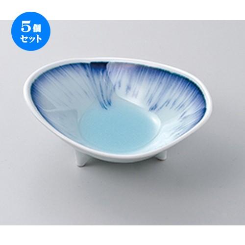 5個セット 小鉢 青白磁藍流し小鉢 ［ 14 x 11 x 5.7cm ］  | 小鉢 和食器 洋食器 おしゃれ 業務用