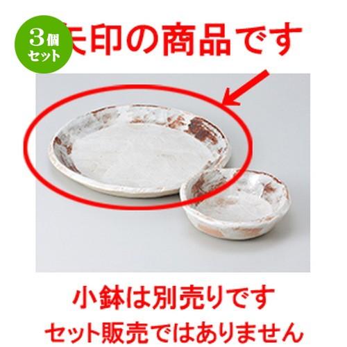 3個セット 天皿 和食器 / ねずみ志野7.0丸皿 寸法：21.2 x 1.7cm