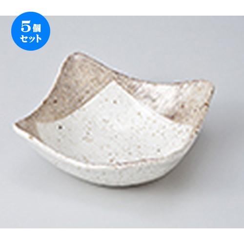 5個セット 小鉢 白唐津4.8角鉢 ［ 12.8 x 12.8 x 5.1cm ］  | 小鉢 和食器 洋食器 おしゃれ 業務用