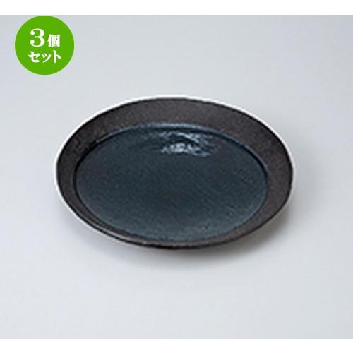 3個セット 和皿 和食器 / 月光24cm丸皿 寸法：24.5 x 3cm