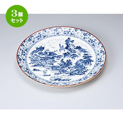 3個仕掛ける 萬古焼盛込皿 和食器 / 新古木景色12.0皿 大きさ：37 x 37 x 4.5珊 | 盛皿 お皿 和食器 洋食器 かっこ良い 御役目用 食器、グラス、カトラリー-キッチン、日用品、文具